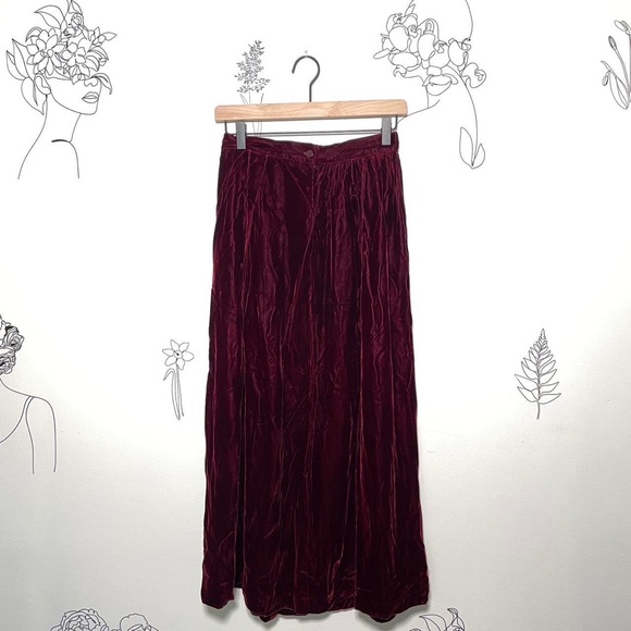 Vintage Velvet Vintage Skirt NANCY CRYSTAL - Picture 1 of 6